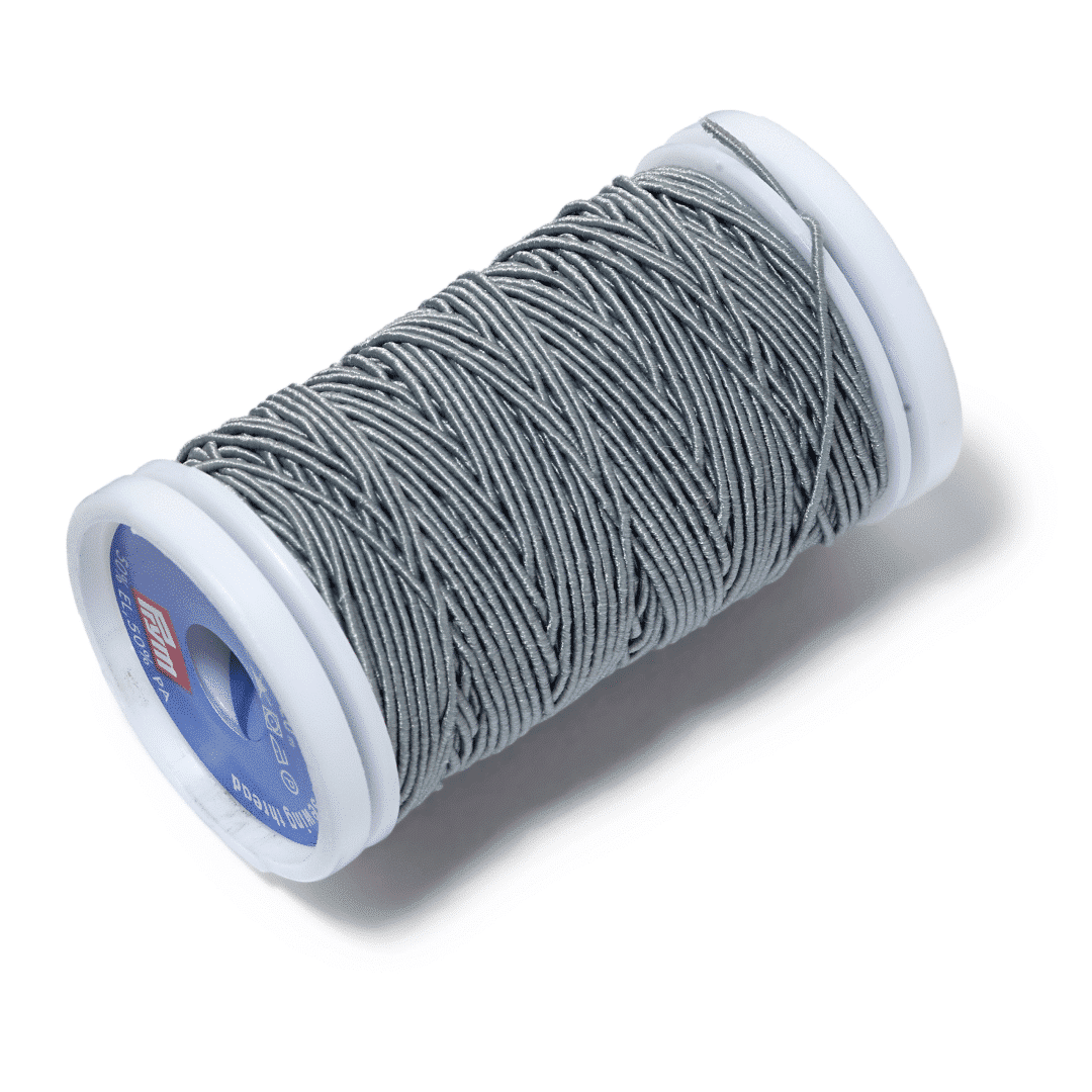 QUARKZMAN 2 Stück Elastisches Nähgarn 500m 0,5mm Dicke Latex Schneiderei Handwerk Nähgarn für Handnähen, Sammeln, Stickerei, Nähmaschine, Blau & Weinrot