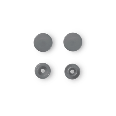 Drukknoop ColorSnaps 12,4 mm zilver grijs