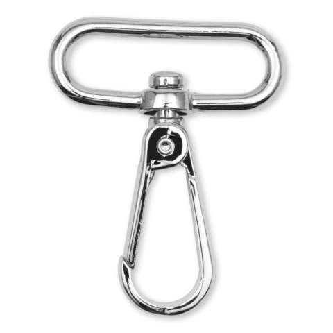 Karabijnhaak 40 x 60 mm zilverkleurig