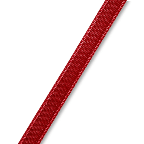 Satijnlint 6 mm donkerrood