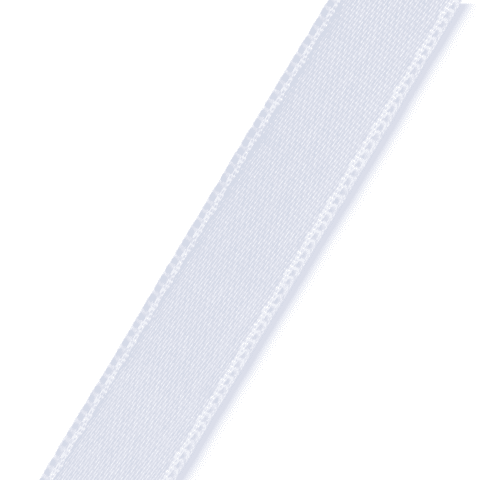 Satijnlint 10 mm wit