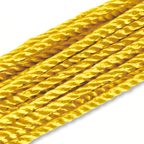 Satijnkoord 2 mm goud