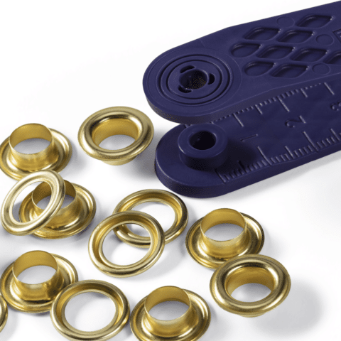 Ringen met schijven MS 8,0 mm goudkleurig