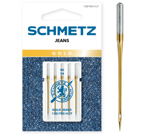 Schmetz 5 stuks Jeans naald Gold 90/14
