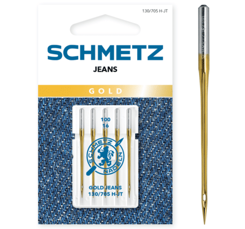 Schmetz 5 stuks Jeans naald Gold 100/16