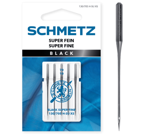 Schmetz 5 stuks Superfijne naald Black 70/10