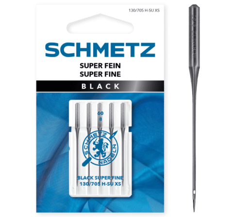 Schmetz 5 stuks Superfijne naald Black 60/8