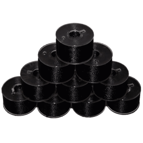 Pfaff 10 voorgespoelde spoeltjes zwart