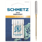 Schmetz 5 stuks Borduur naald Gold 75/11