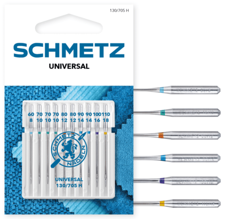 Schmetz 10 stuks Universal naald assorti 60/8-110/18