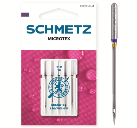 Schmetz 5 stuks Microtex naald 110/18