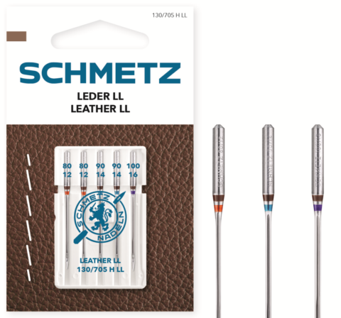 Schmetz 5 stuks Leer naald assorti 80/12-100/16