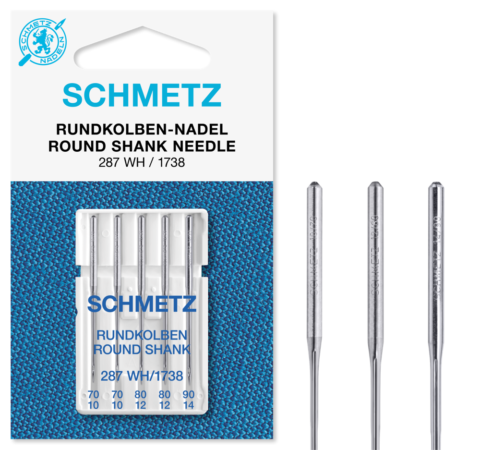 Schmetz 5 stuks Rondkolf naald assorti 70/10-90/14