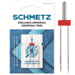 Schmetz 1 stuk Universal tweeling naald 4.0-80/12