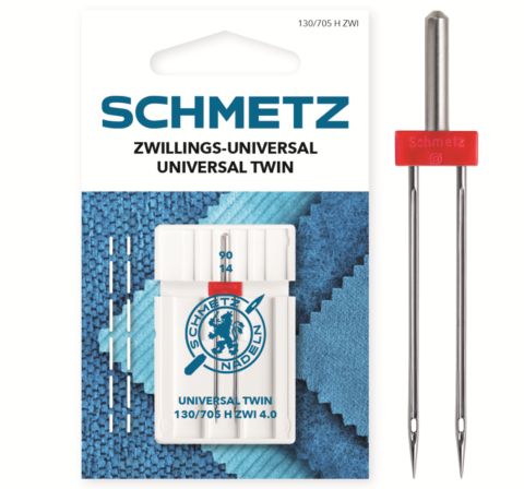 Schmetz 1 stuk Universal tweeling naald 4.0-90/14