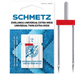 Schmetz 1 stuk Universal tweeling naald 8.0-100/16