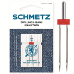 Schmetz 1 stuk Jeans tweeling naald 4.0-100/16