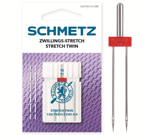 Schmetz 1 stuk Stretch tweeling naald 4.0-75/11