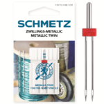 Schmetz 1 stuk Metallic tweeling naald 2.5-80/12